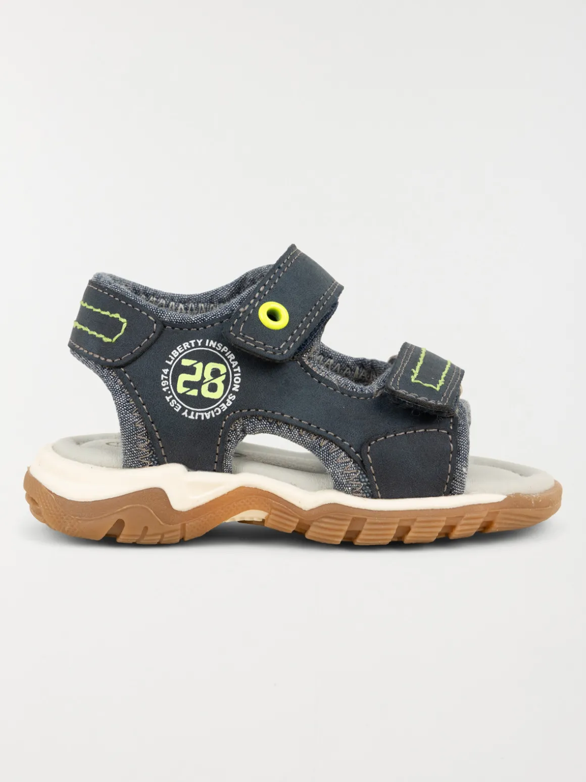 Sandales scratchs navy garçon (19-23)