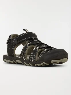 Sandales scratchs noires garçon (33-39)