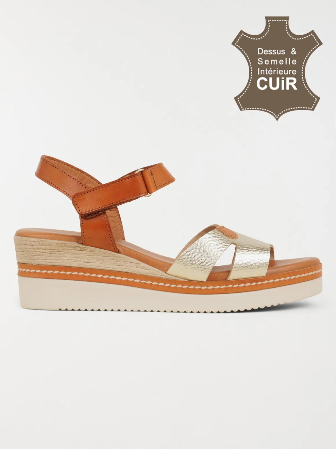 Sandales semelle compensée femme (36-41)