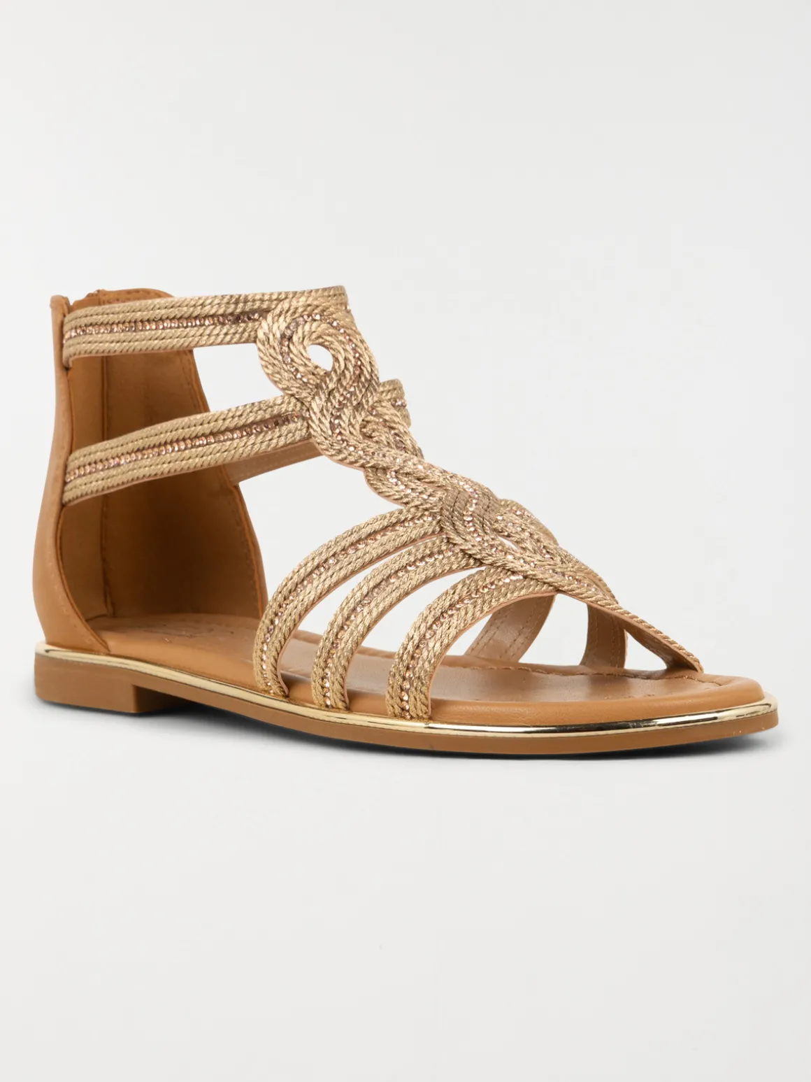 Sandales strass montantes femme (36-41)