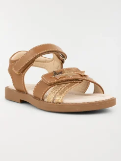 Sandales étoiles fille camel (24-30)