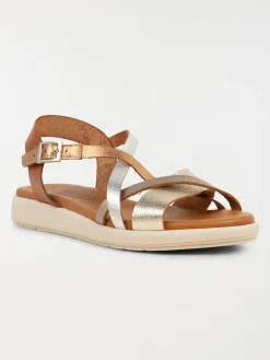 Sandales tricolores femme (36-41)