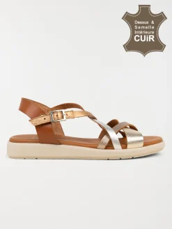 Sandales tricolores femme (36-41)