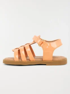 Sandales vernies oranges fille (19-23)