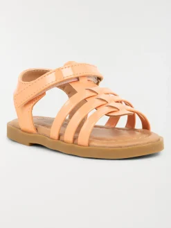 Sandales vernies oranges fille (19-23)