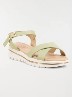 Sandales vertes fille (31-35)