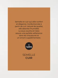 Semelle classique cuir (36-45)