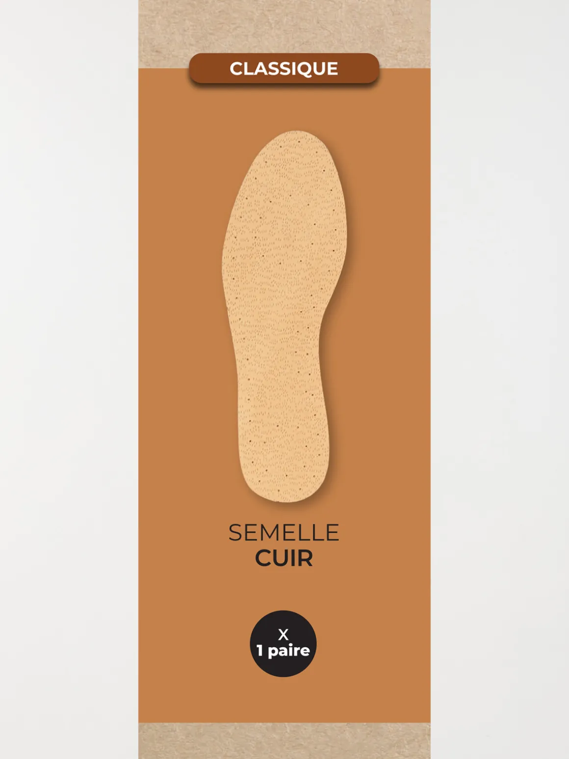 Semelle classique cuir (36-45)