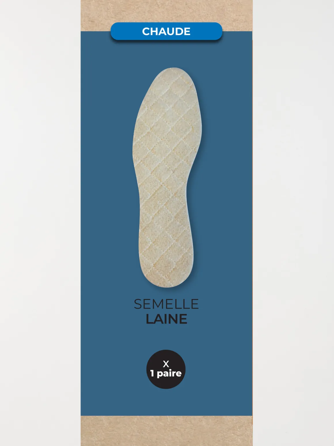 Semelle en laine chaude (36-45)