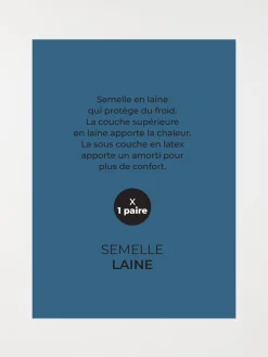 Semelle en laine chaude (36-45)