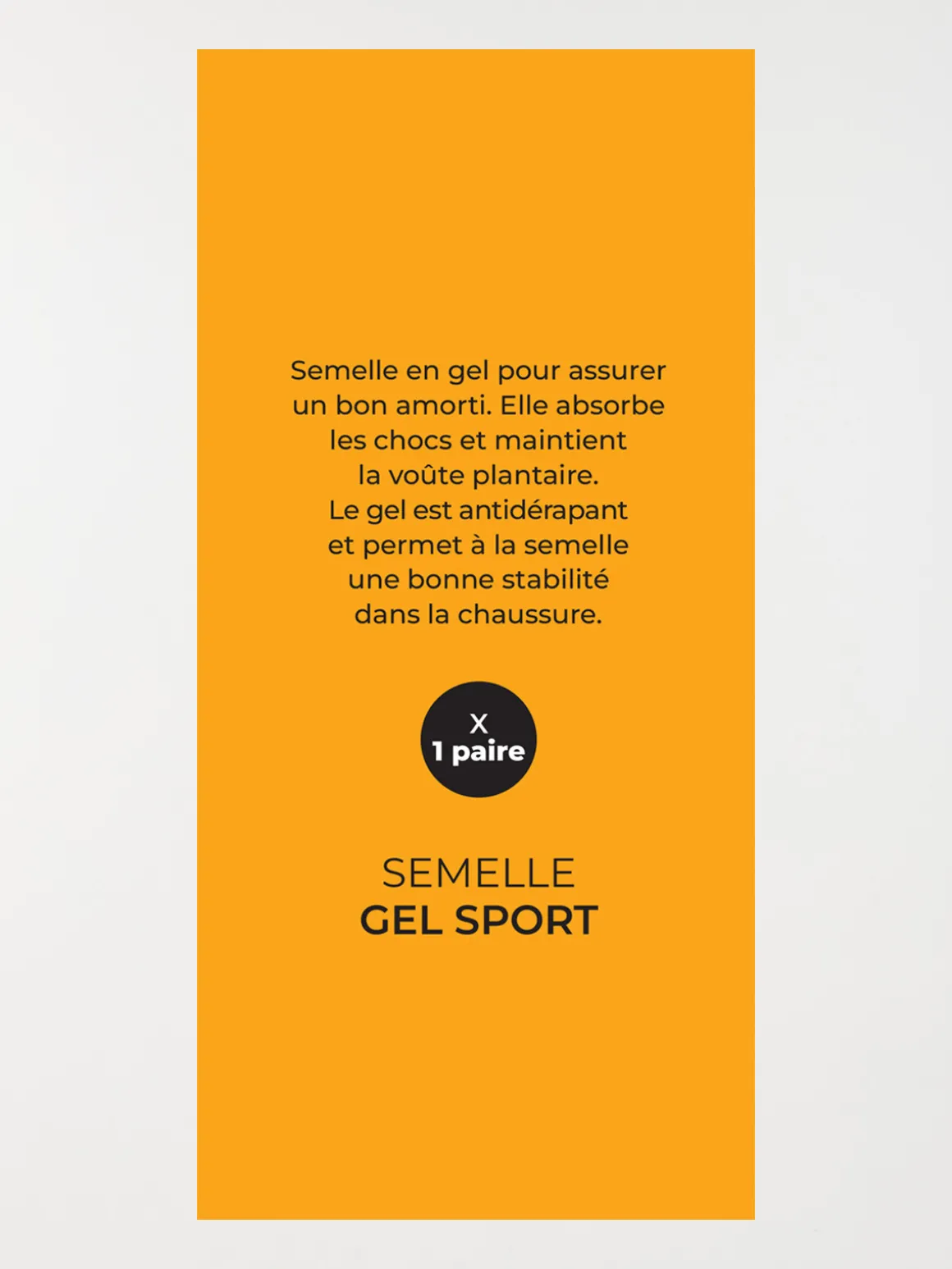 Semelle gel sport (36-45)