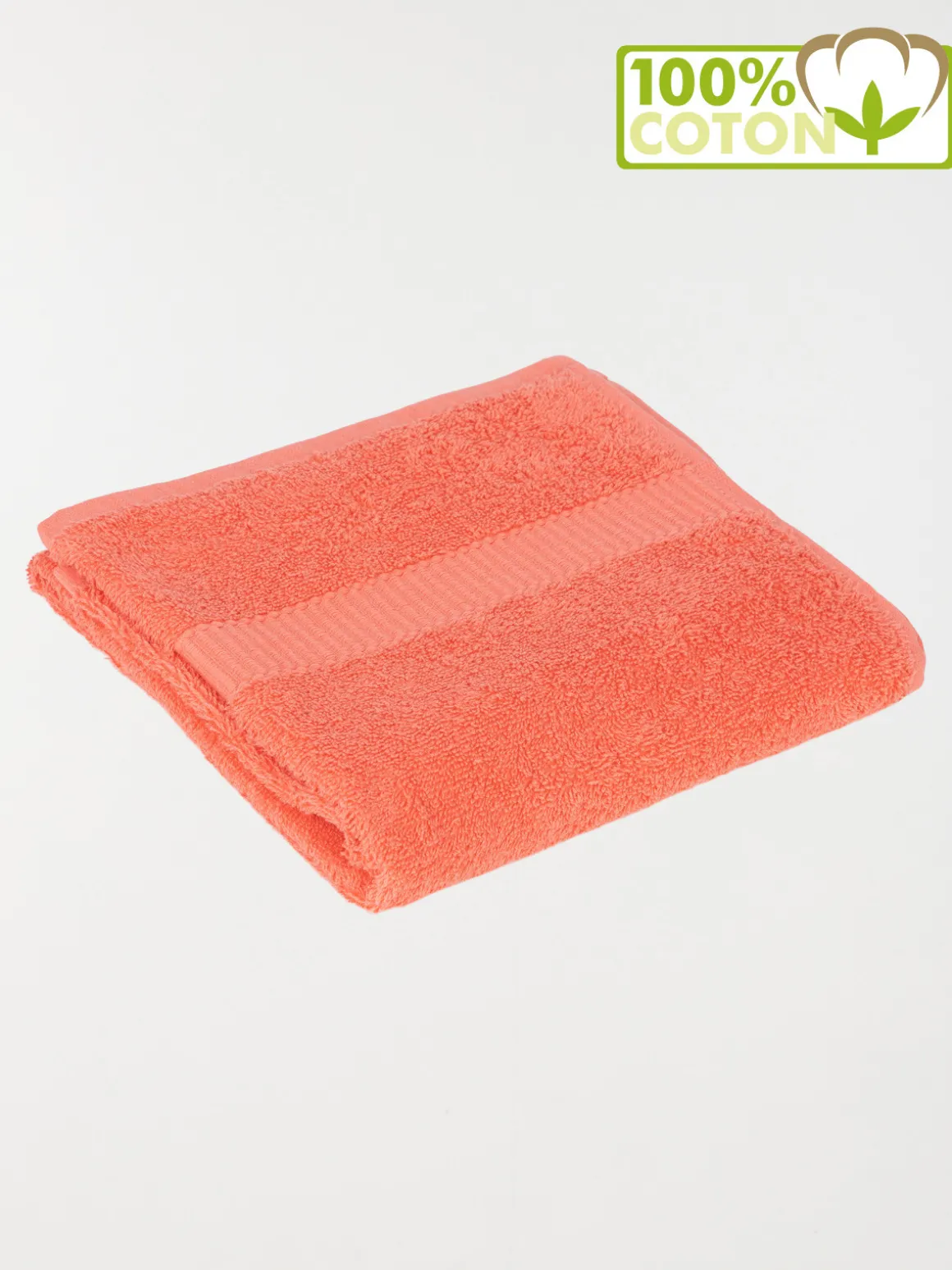 Serviette de toilette pêche 50 x 90 cm