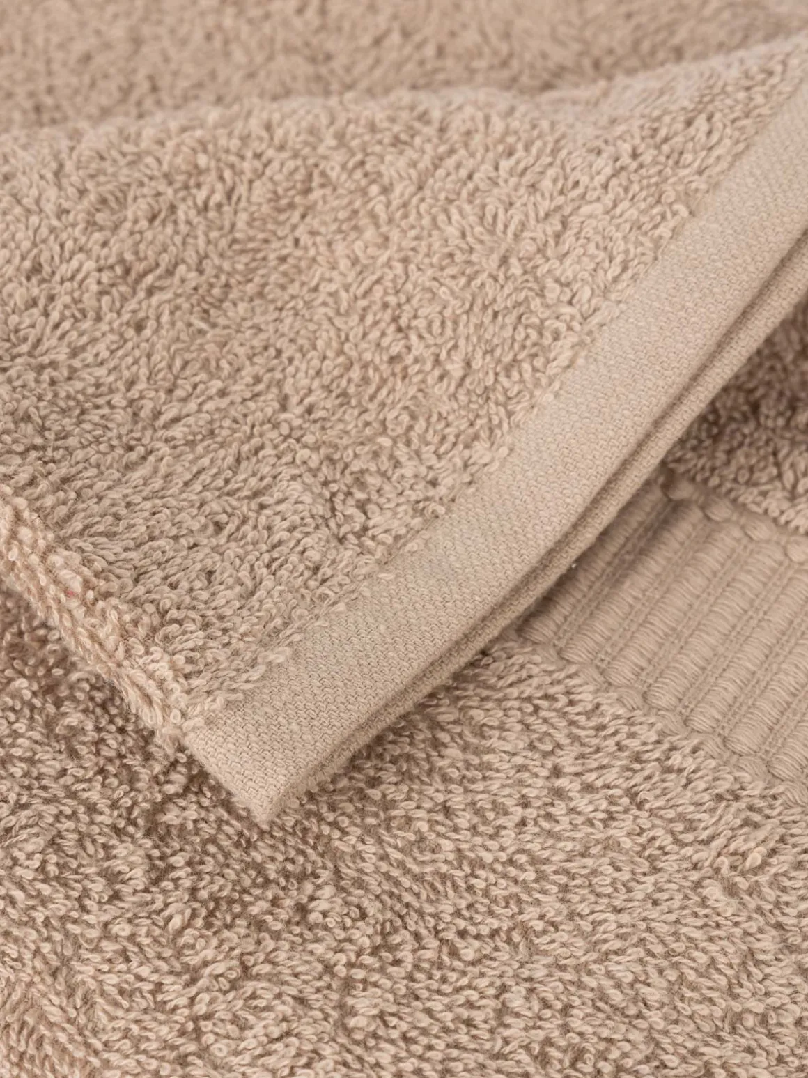 Serviette de toilette taupe 50 x 90 cm