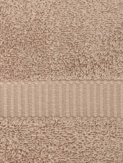 Serviette de toilette taupe 50 x 90 cm
