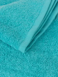 Serviette de toilette turquoise 50x90 cm