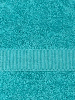Serviette de toilette turquoise 50x90 cm