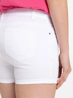Short basique blanc femme