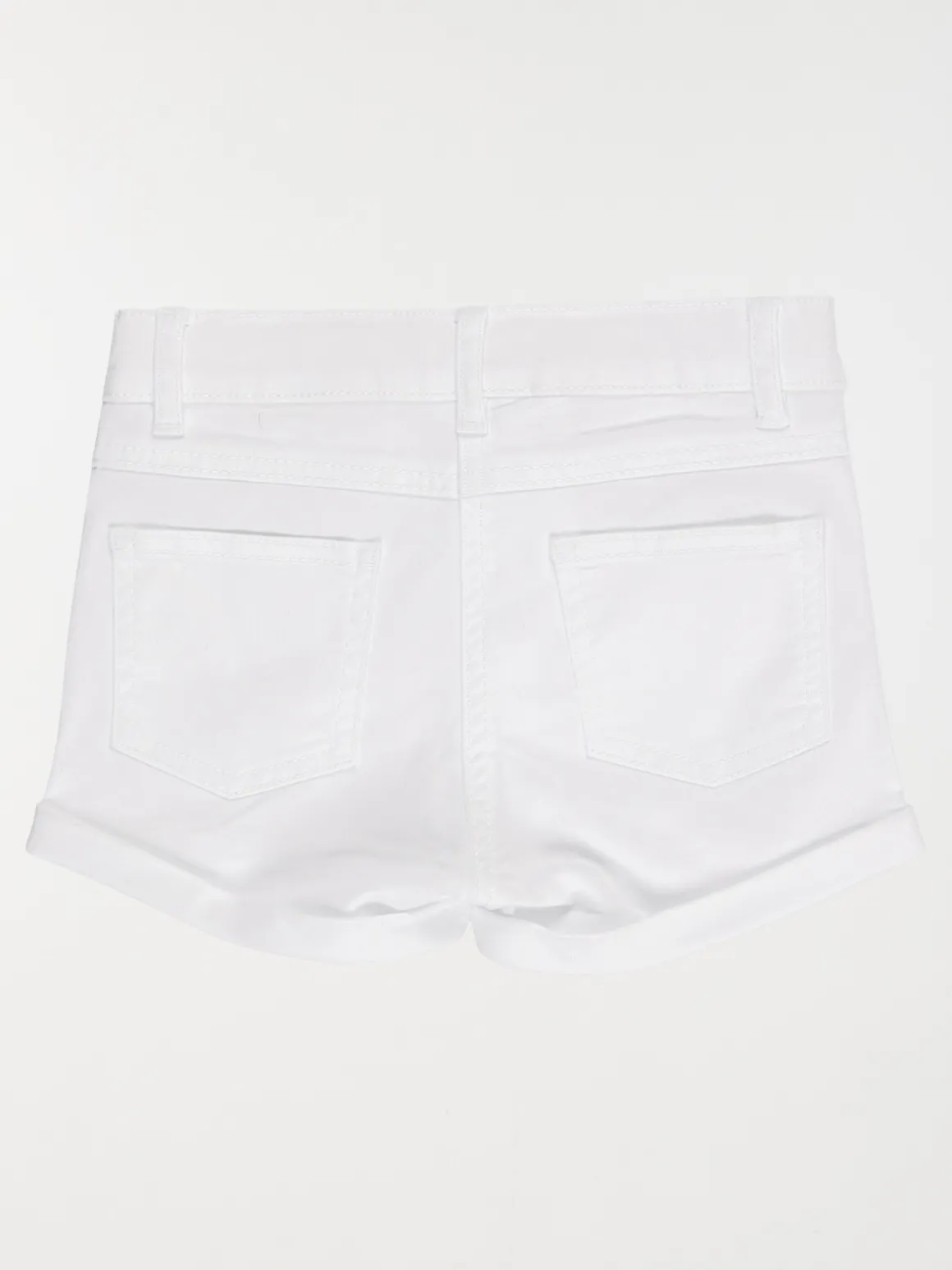 Short basique blanc fille (3-12A)