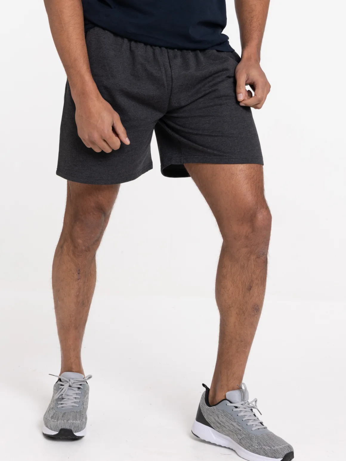Short basique gris anthracite homme