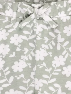 Short basique motif fleuri fille (3-36M)