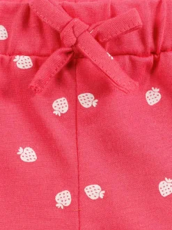 Short basique motif fraise fille (3-36M)