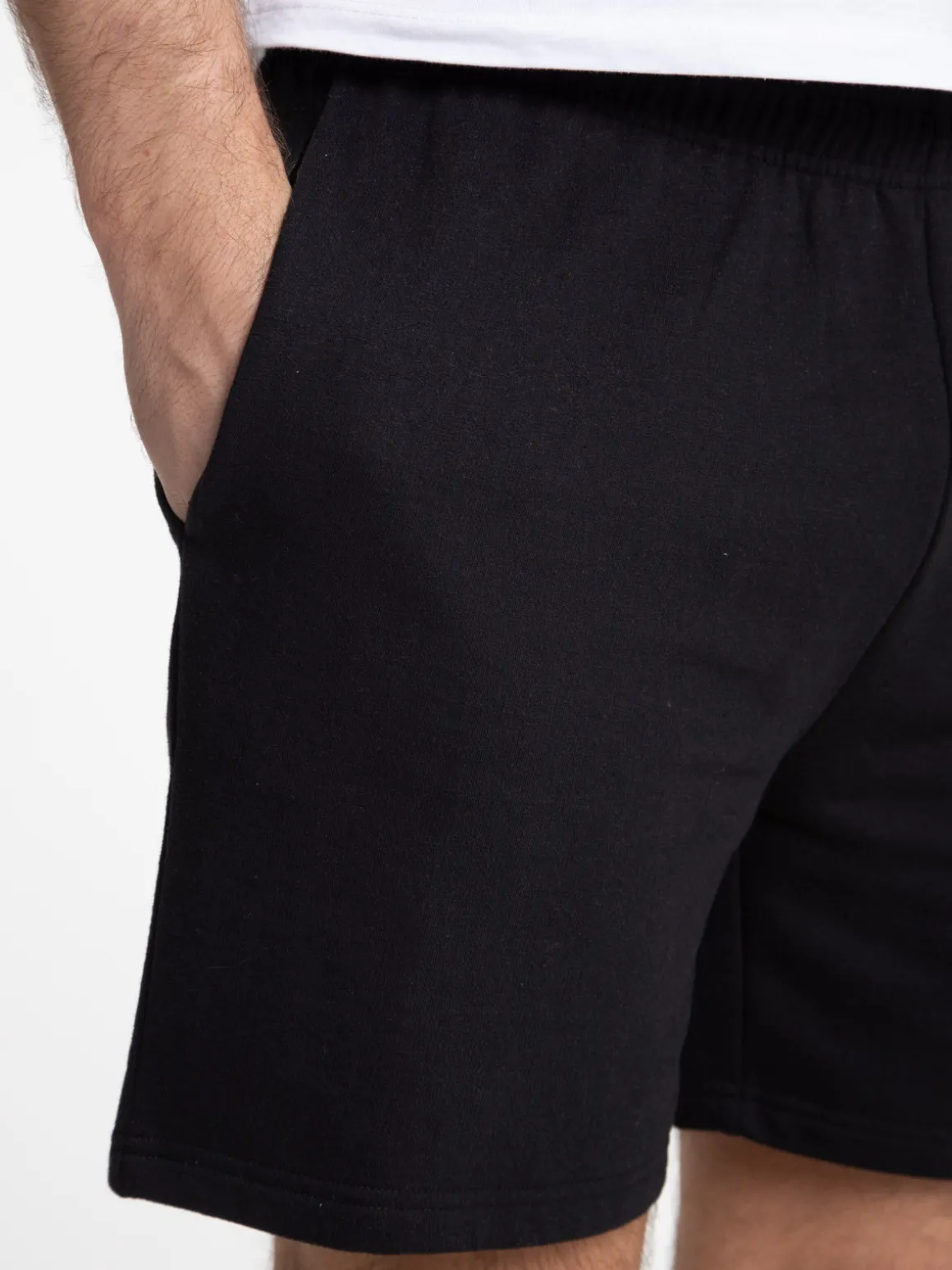 Short basique noir homme