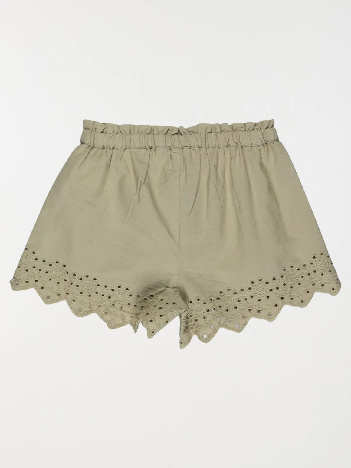 Short broderie sauge fille (3-24M)