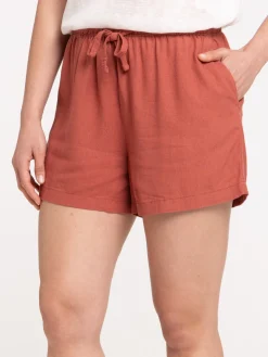 Short coloris marsala femme