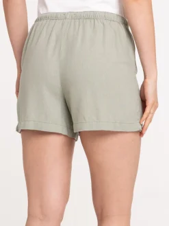 Short coloris mousse clair femme