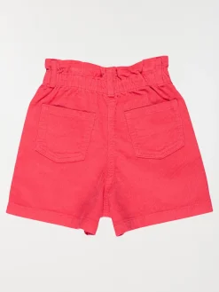 Short coloris tomate fille (3-8A)