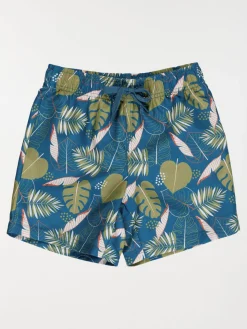 Short de bain feuillage garçon (3-12A)