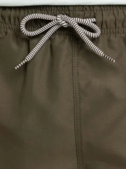 Short de bain kaki homme