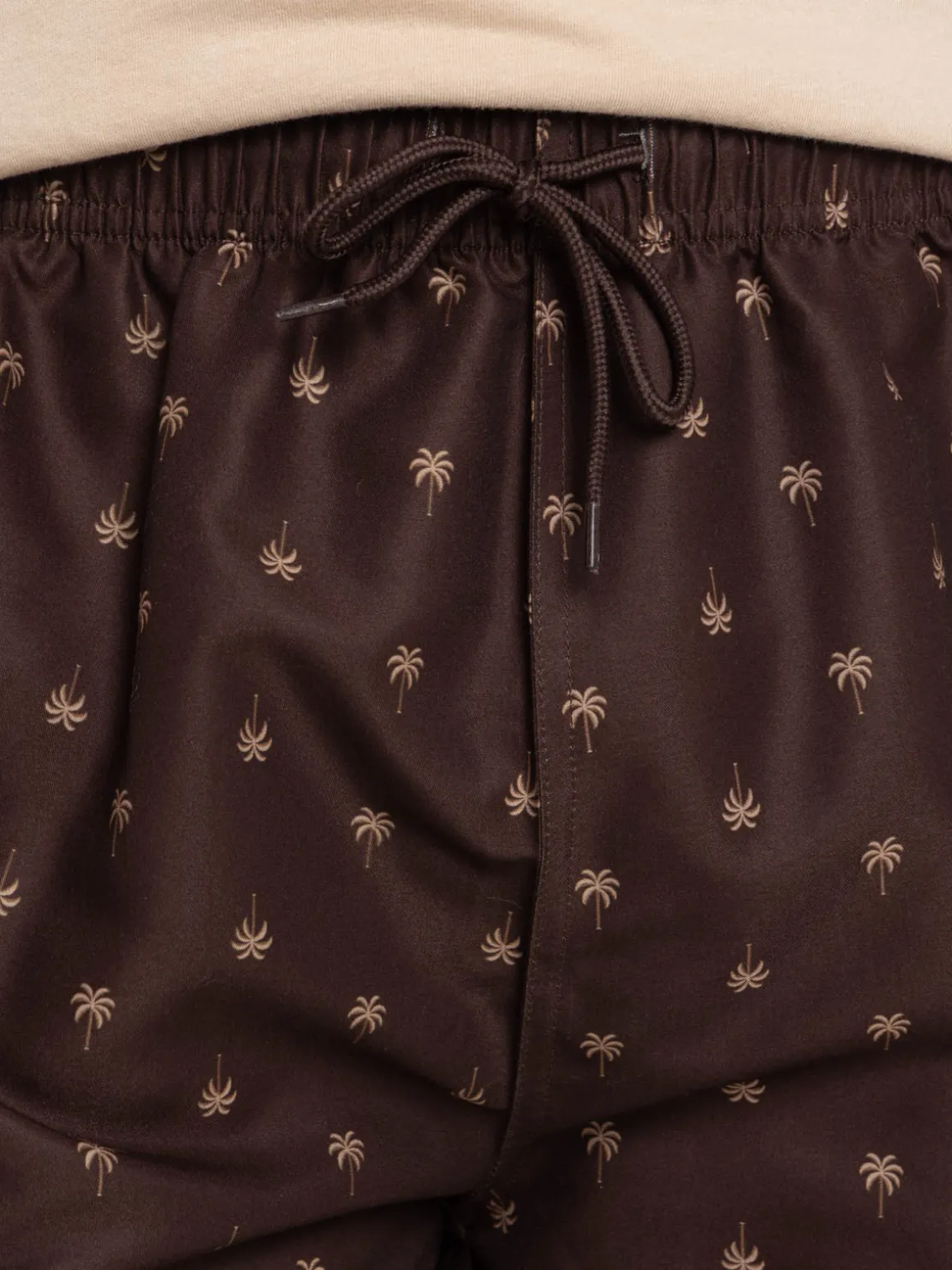 Short de bain motif palmier homme