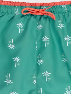 Short de bain palmier homme