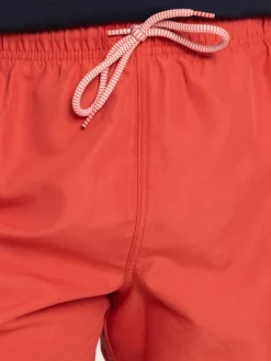 Short de bain rouge brûlé homme