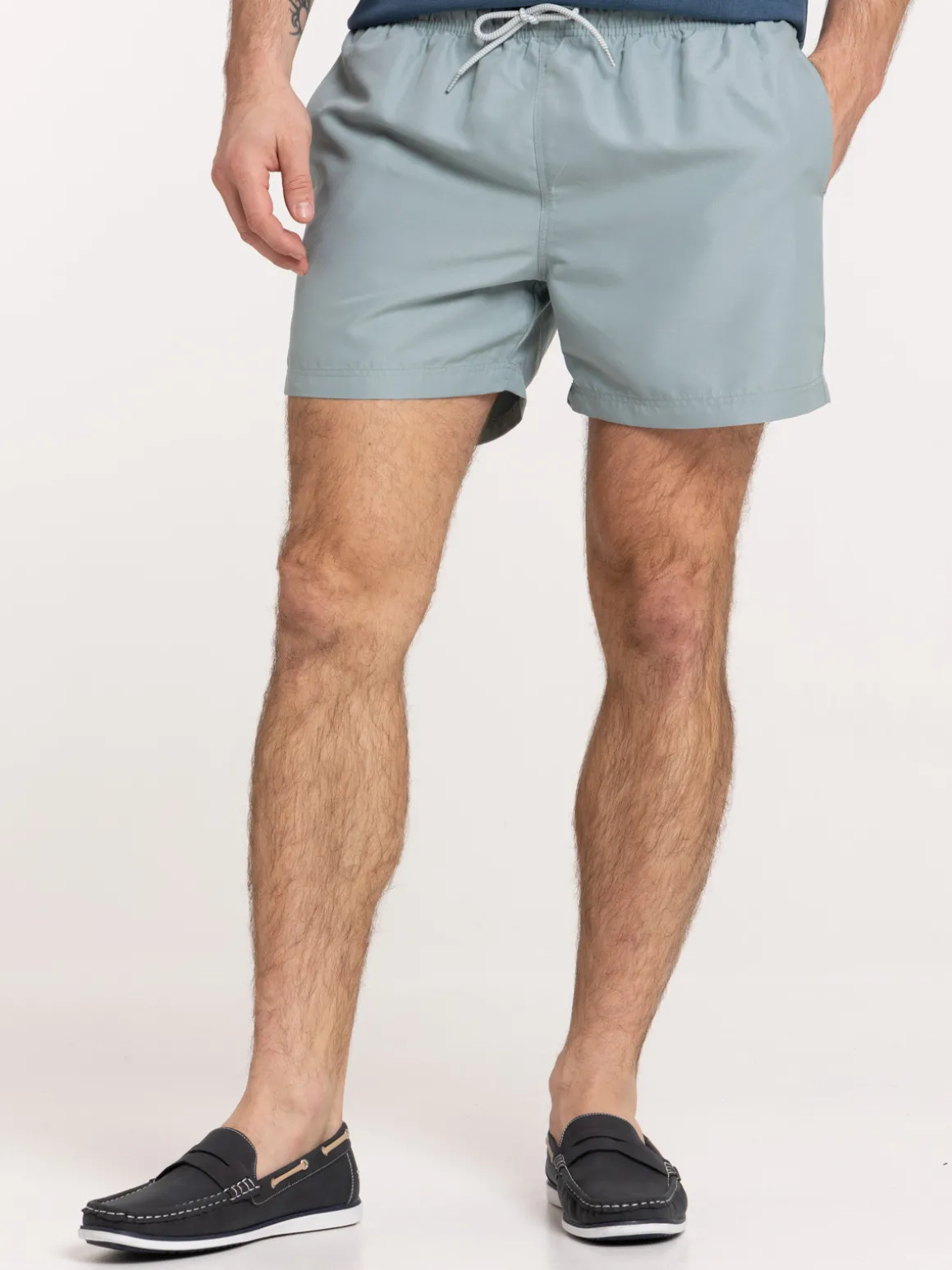 Short de bain silver blue homme