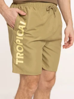 Short de bain tropical homme