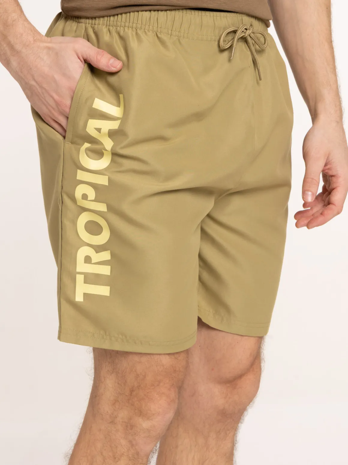 Short de bain tropical homme