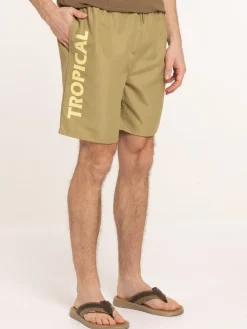 Short de bain tropical homme
