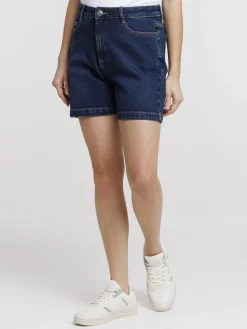 Short en jean brut femme