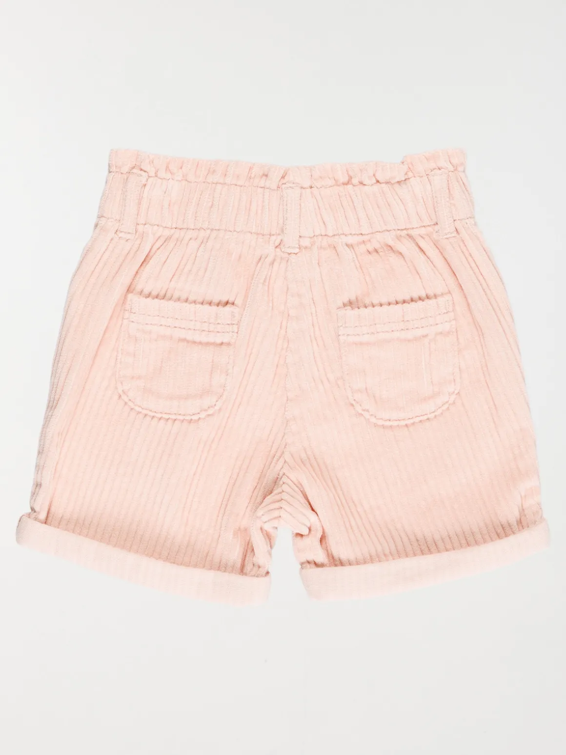 Short en velours rose baby fille (3-36M)