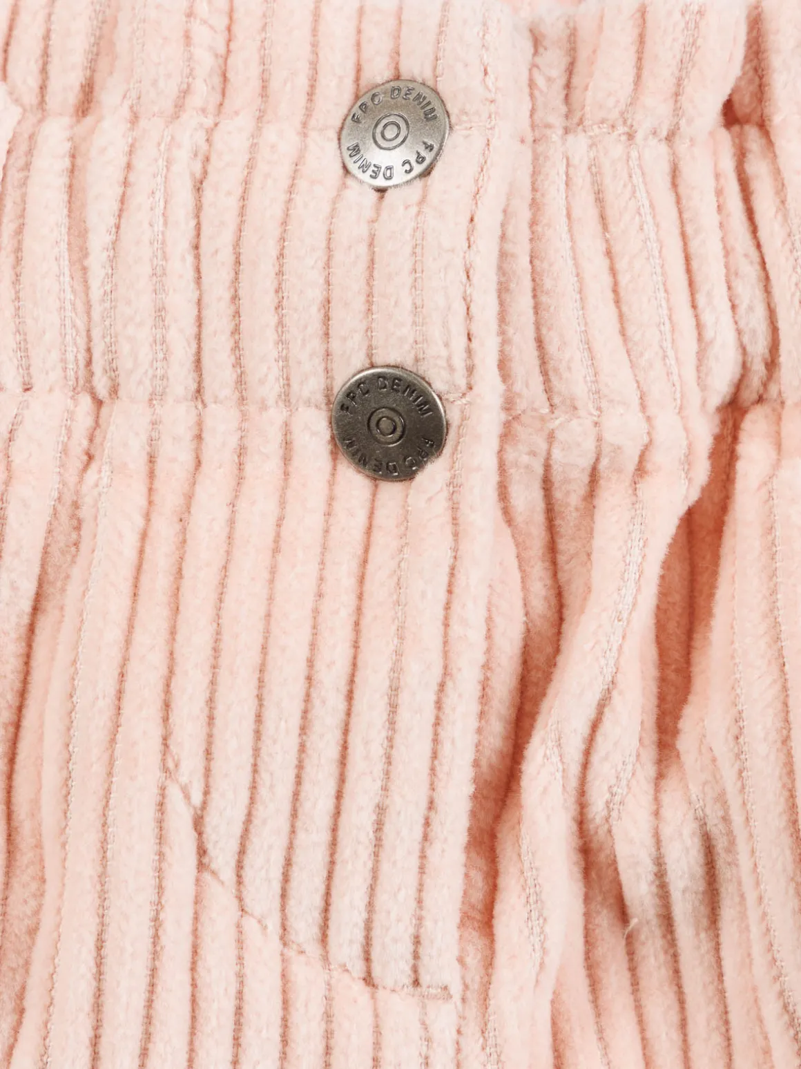 Short en velours rose baby fille (3-36M)