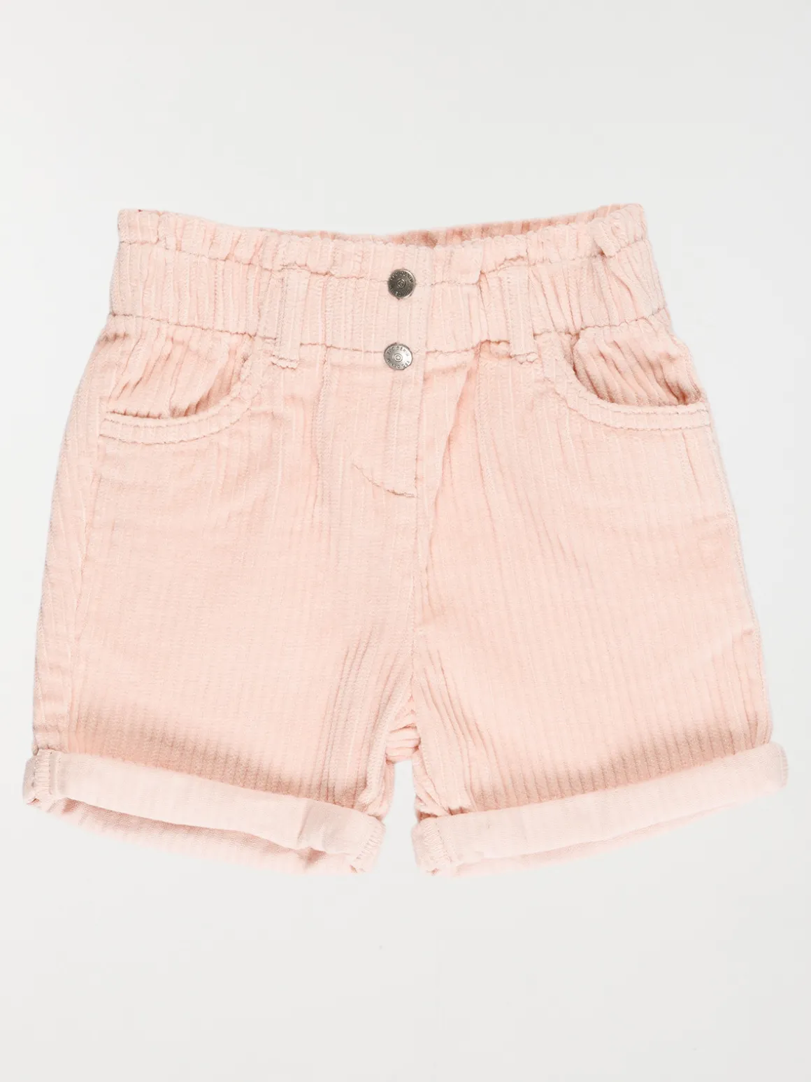 Short en velours rose baby fille (3-36M)