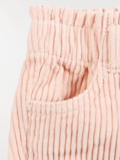 Short en velours rose baby fille (3-36M)
