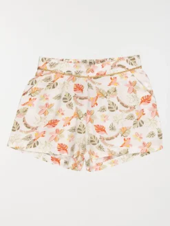 Short fille imprimé fleuri (3-12A)