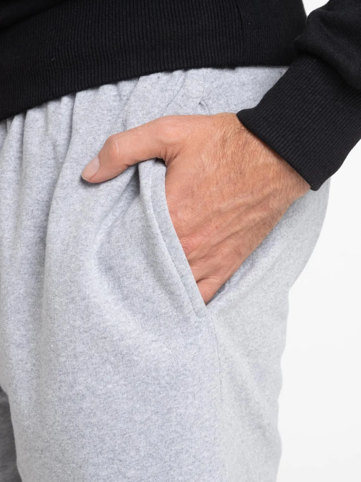 Short gris chiné homme
