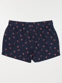 Short imprimé cerise fille (3-12A)