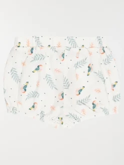 Short imprimé tropical fille (3-36M)
