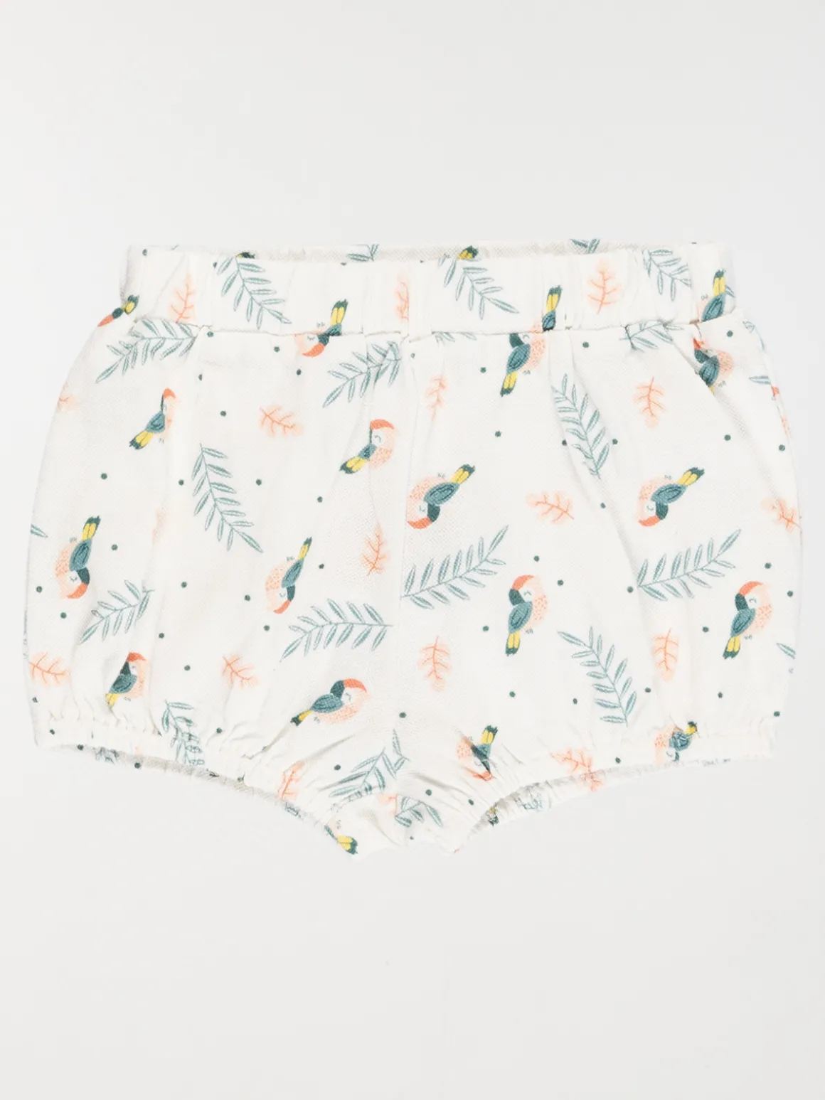 Short imprimé tropical fille (3-36M)