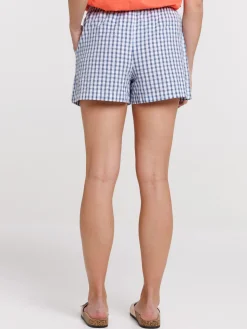 Short imprimé vichy femme